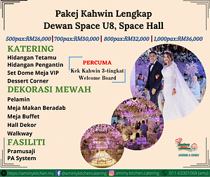 Dewan Magica hall Space U8 Bukit Jelutong Kahwin Shah Alam Subang